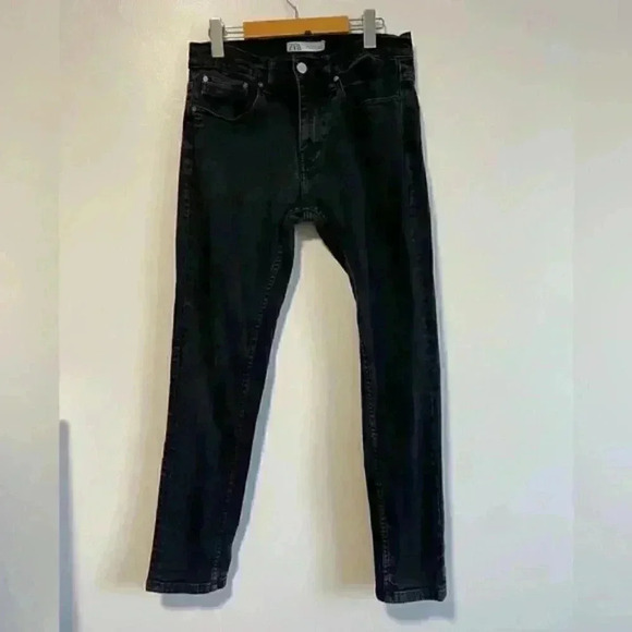 Zara Men’s Black Slim Jeans - Size 31 - Picture 2 of 9